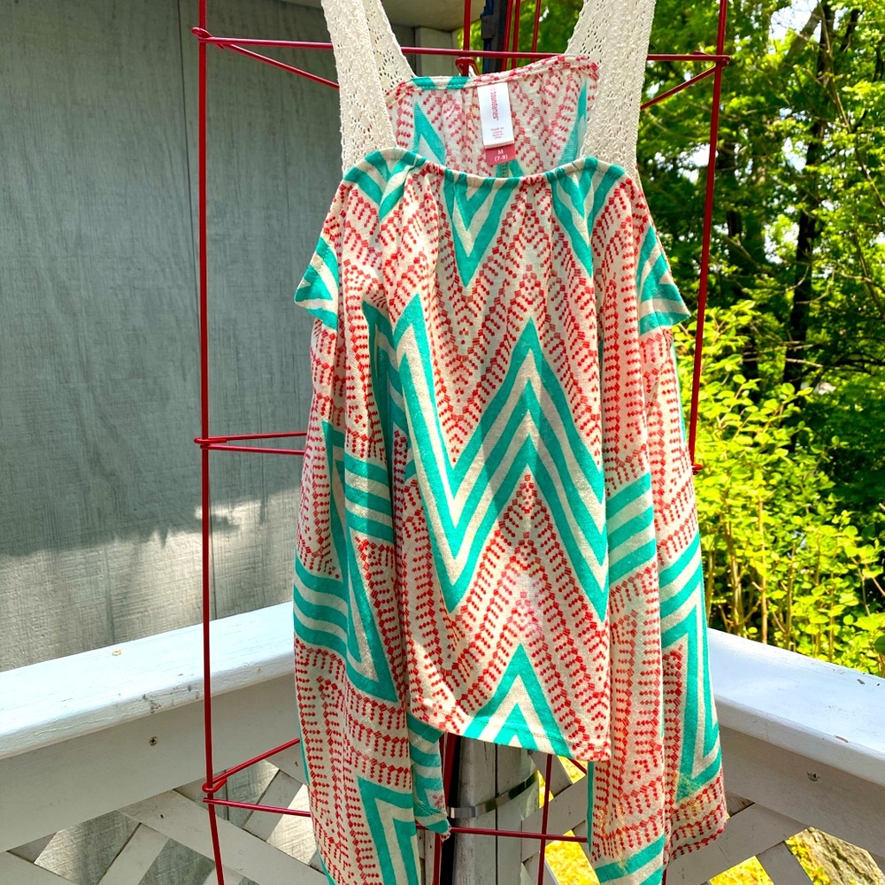 Tribal Tank With Crochet Detail